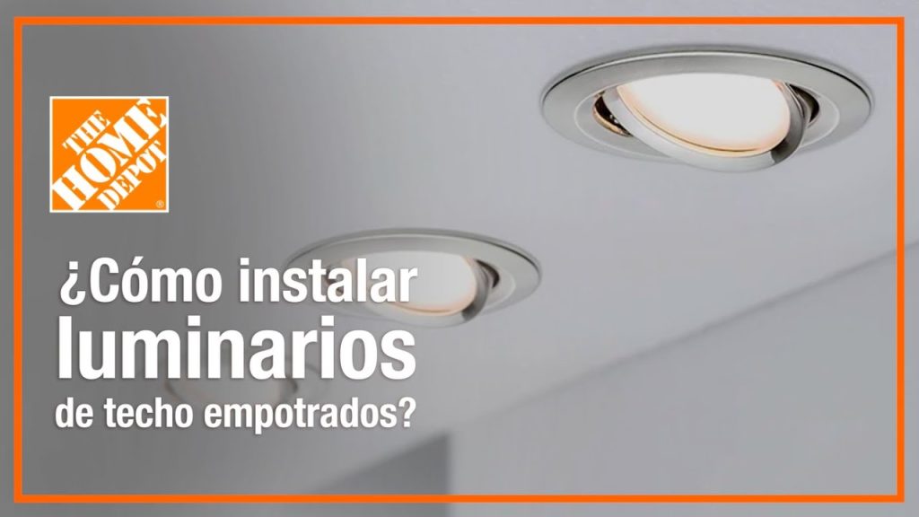 instalación de focos empotrados en techos
